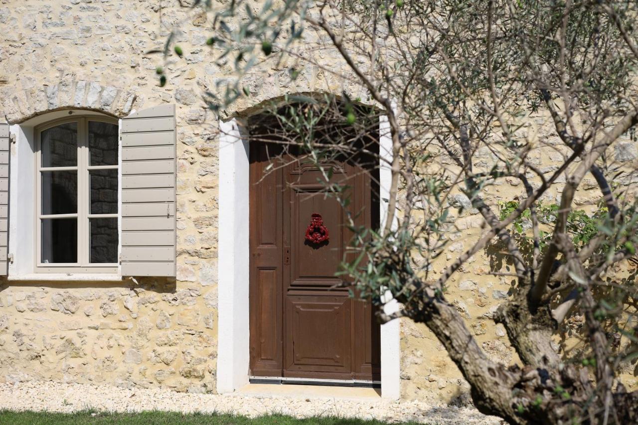 L'Elegante Bastide En Pierre Avec Vue Sur Le Vieux Village De ムジャン エクステリア 写真